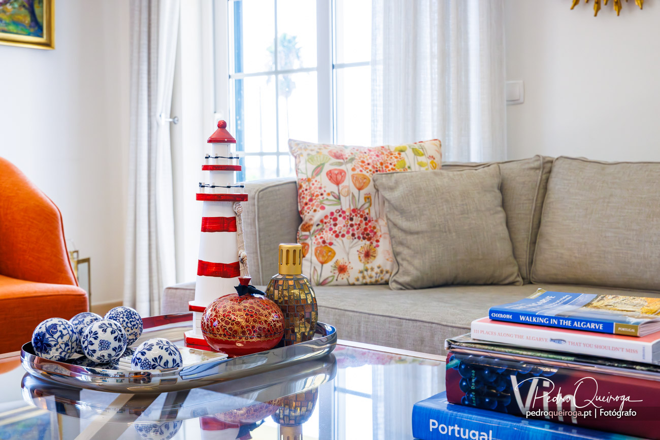 Detalhe da decoração da mesa