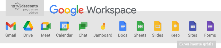 Google Workspace | Experimente Grátis