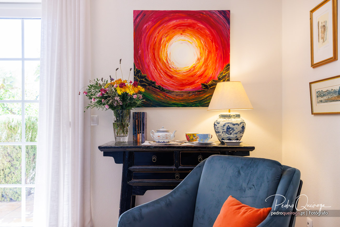 Pormenor de decoração da consola