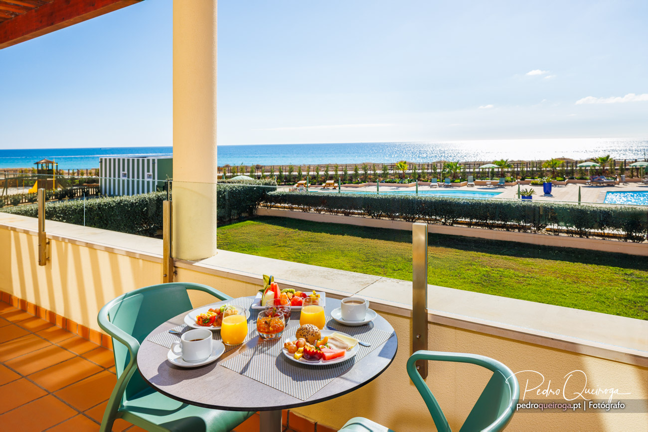 Varanda do Hotel com vista para o mar